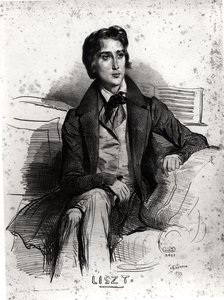 Retrato de Franz Liszt (1811-86) agosto de 1832